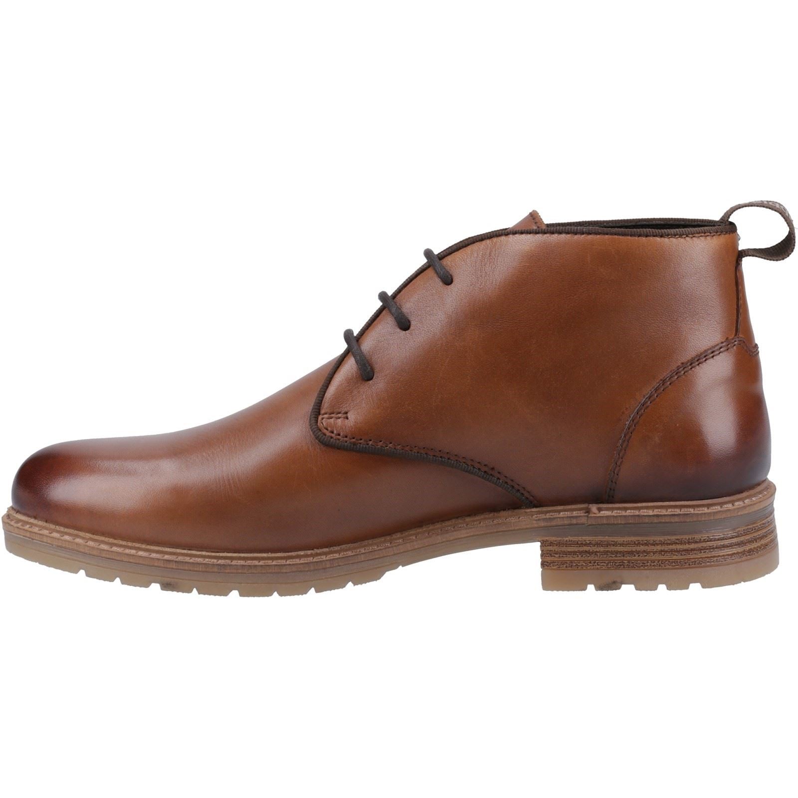 Hush Puppies Ricky Leather Men's Tan Ankle Boots