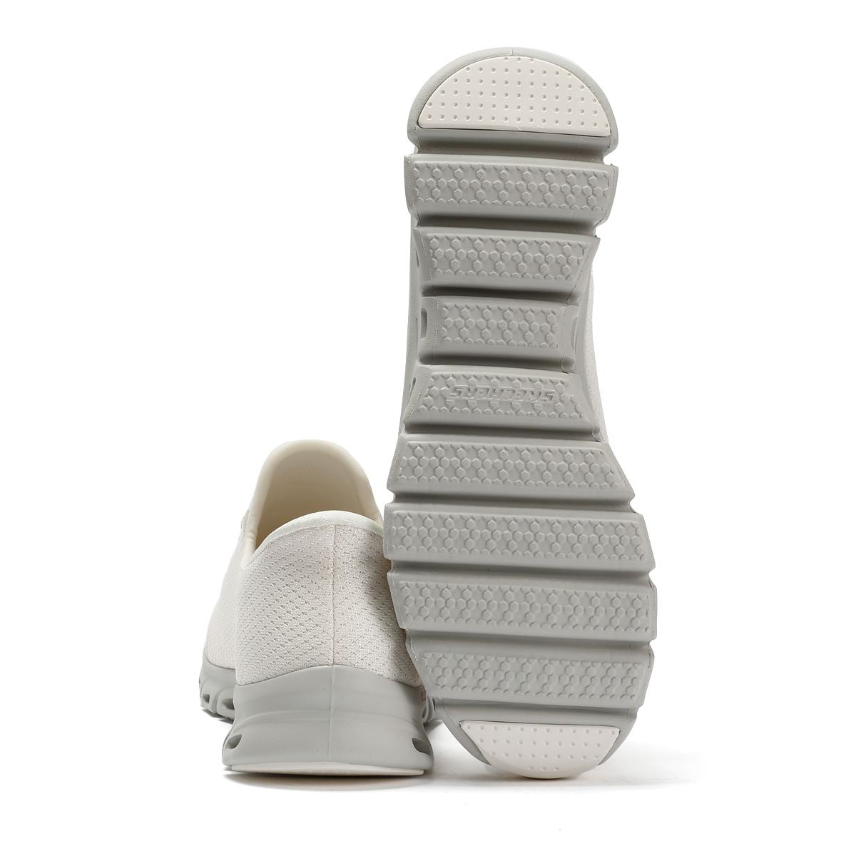 Skechers Slip-Ins Glide Step Vibey Mesh Women's White Sneakers