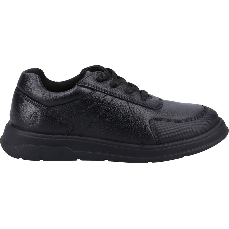 Hush Puppies Robert SNR Leather Boys's Black Lace-Up Shoes