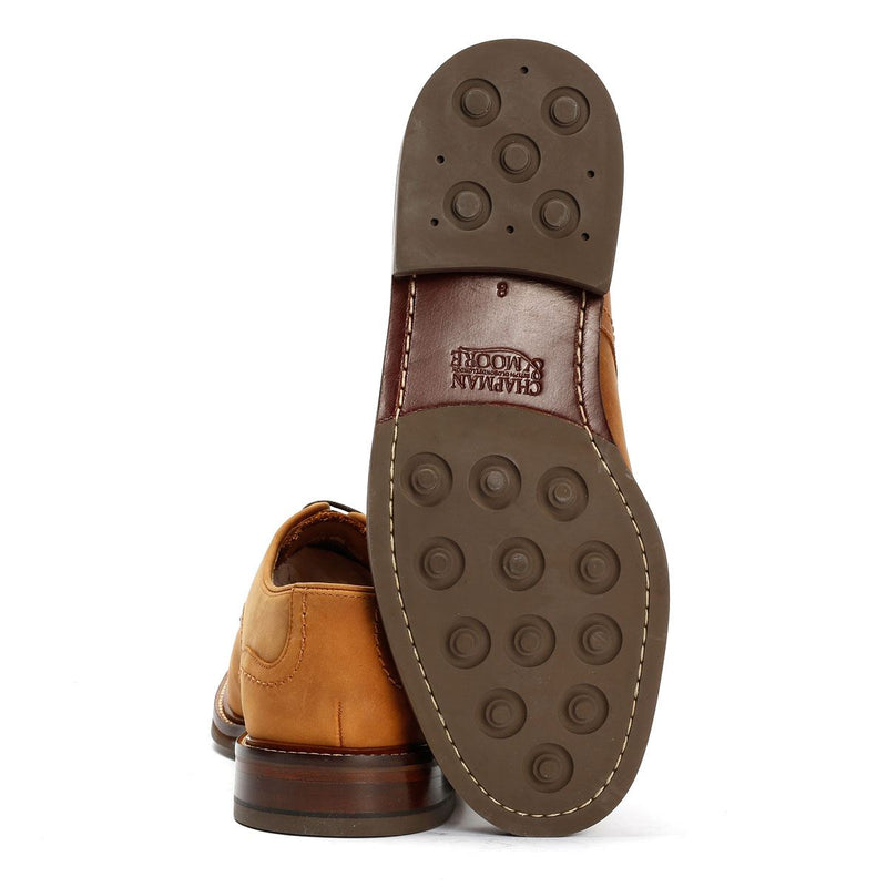 Chapman & Moore Plain Derby Country Oiled Leather Men's Tan Shoes