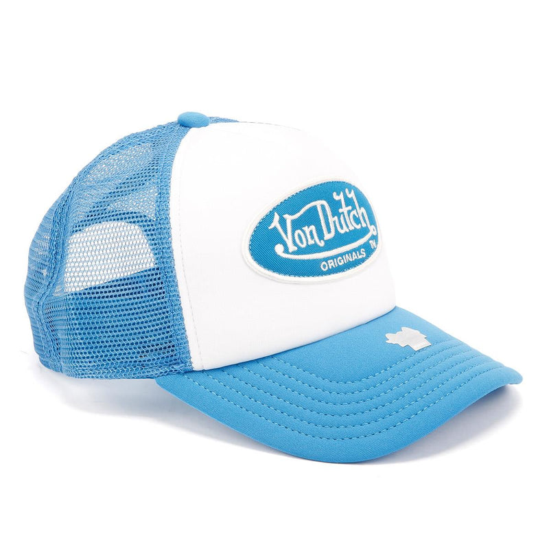Von Dutch Trucker Tampa Cotton White / Blue Caps