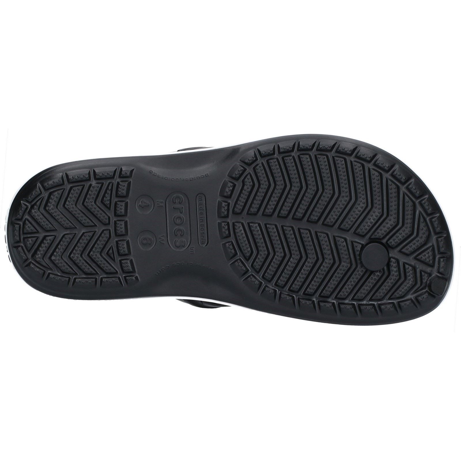 Crocs Crocband Flip Croslite Rubber Black Sandals
