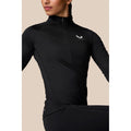 Castore 1/2 Zip Long Sleeve Top Synthetic Women's Black