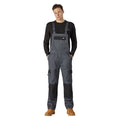 Dickies Everyday Bib and Brace Polyester Men's Grey Work Overall