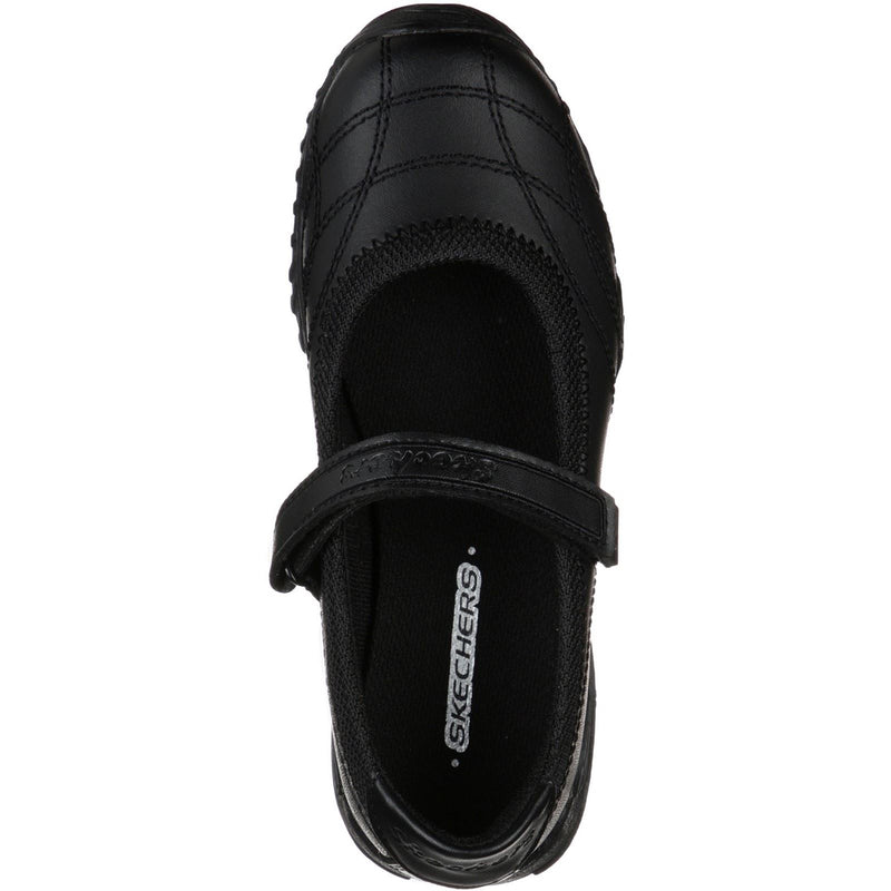 Skechers Velocity Pouty Leather Girls's Black Shoes