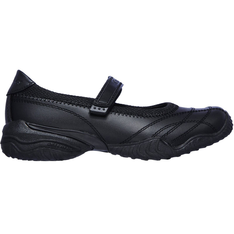 Skechers Velocity Pouty Leather Girls's Black Shoes