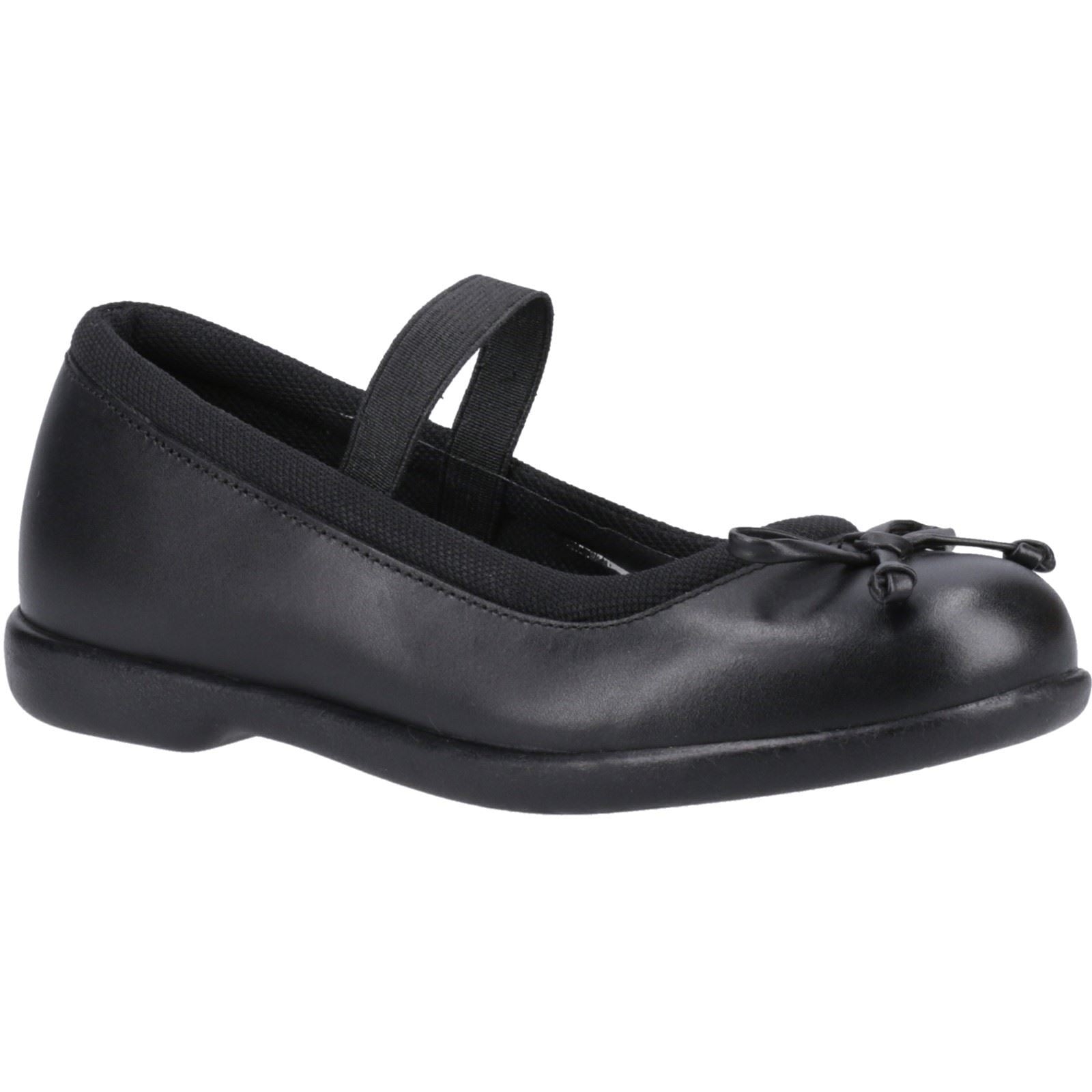 Hush Puppies Betty Junior Leather Girls's Black Shoes