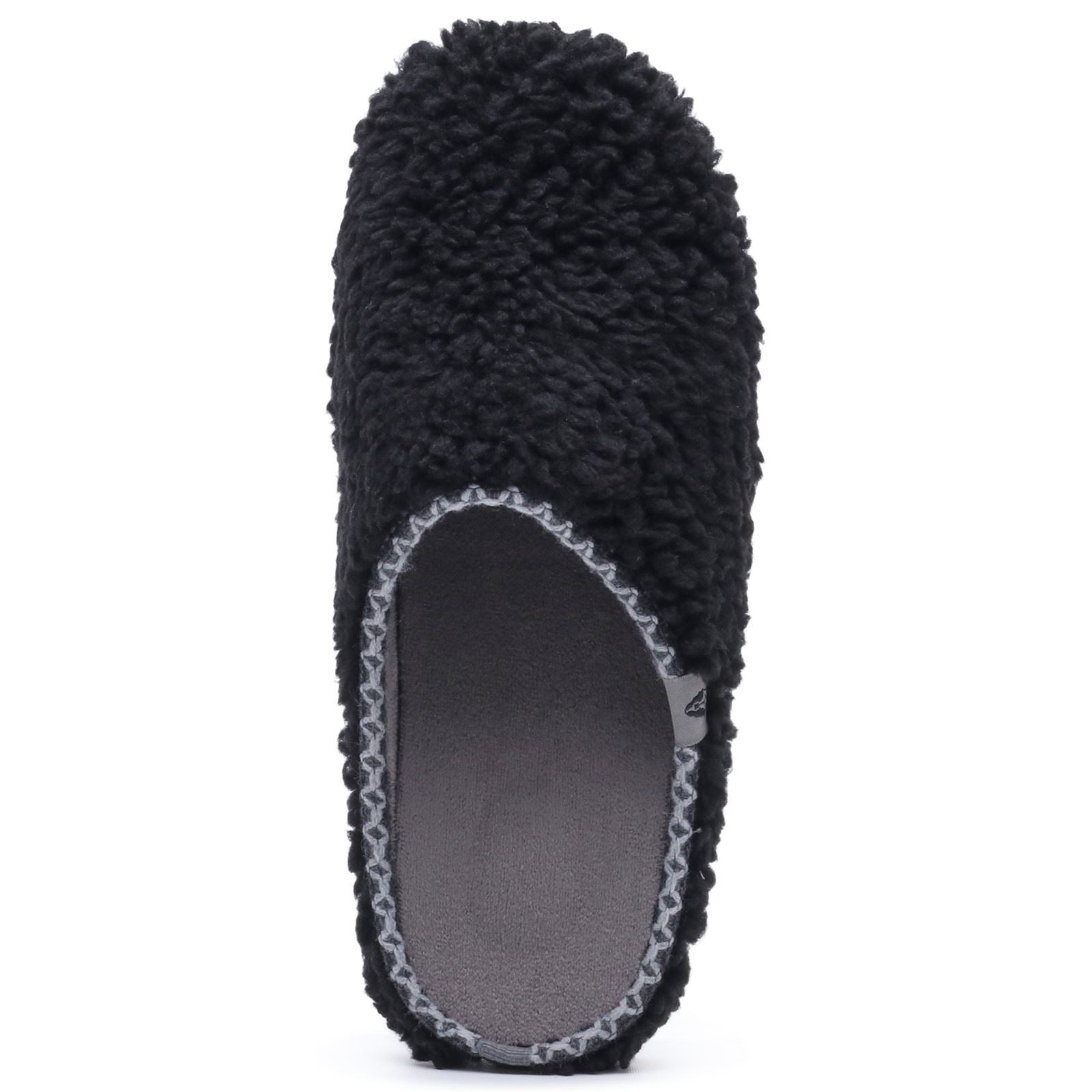 Hush Puppies Good Teddy Polyester Men's BLACK Slippers