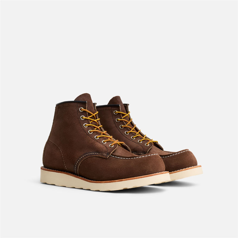 Red Wing 6 Inch Moc Toe Suede Men's Chocolate Boots