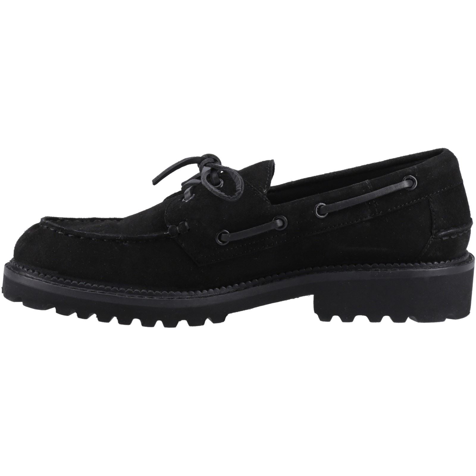 Hush Puppies Geri Suede Women's Black Loafers