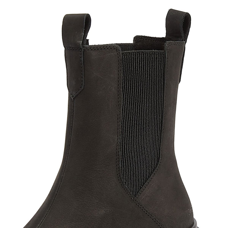 TOMS Rowan Leather Women's Black Boots