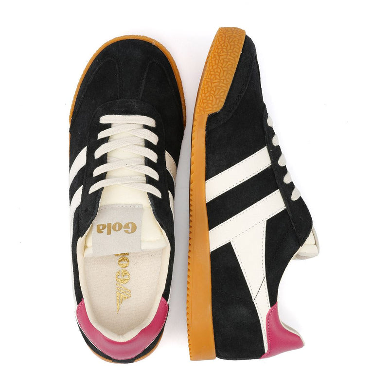 Gola Elan Suede Women's Black/White Sneakers