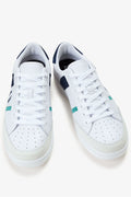 Fred Perry B725 Leather Suede Men's White/Navy/Mint Sneakers
