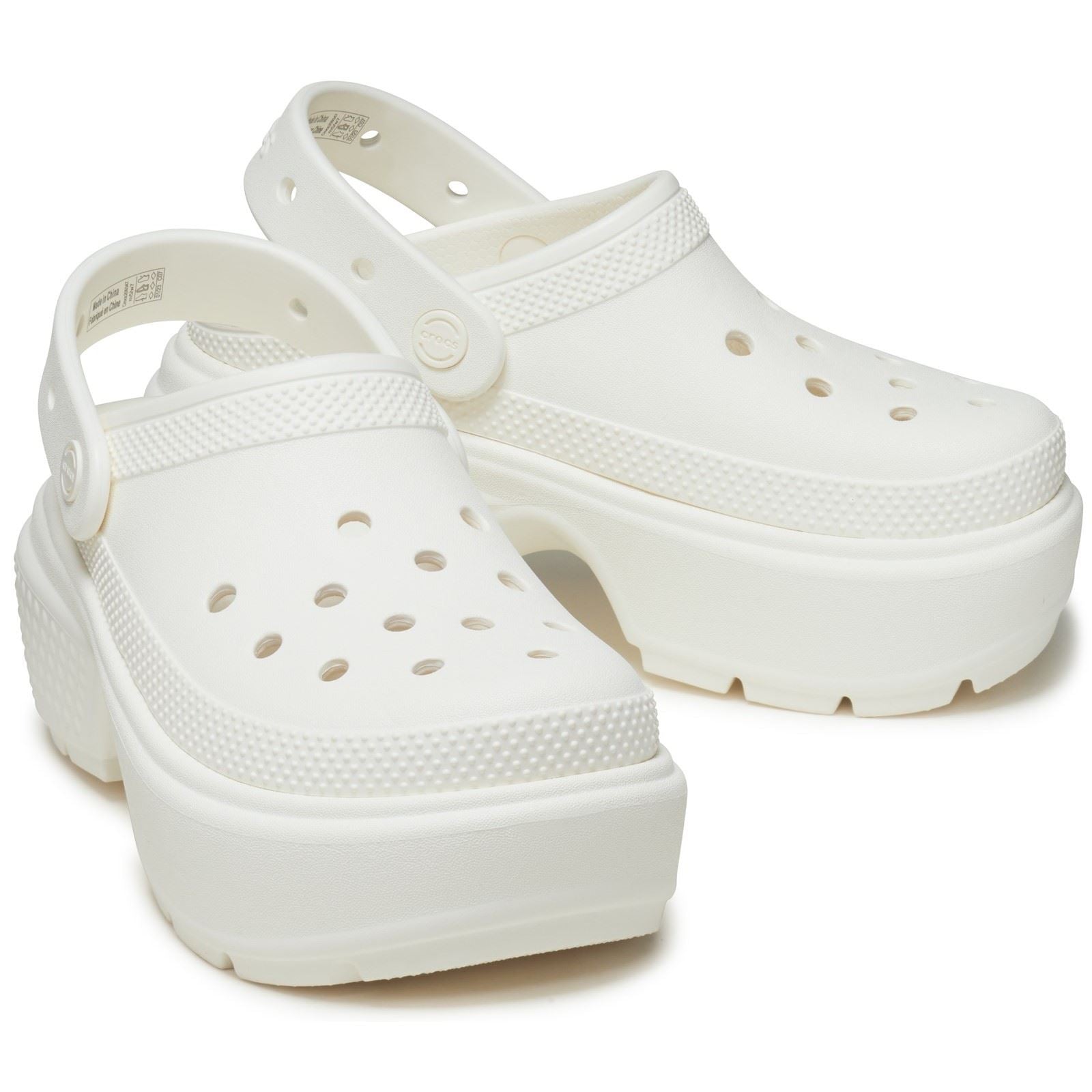 Crocs Stomp Clog Synthetic Chalk Clogs