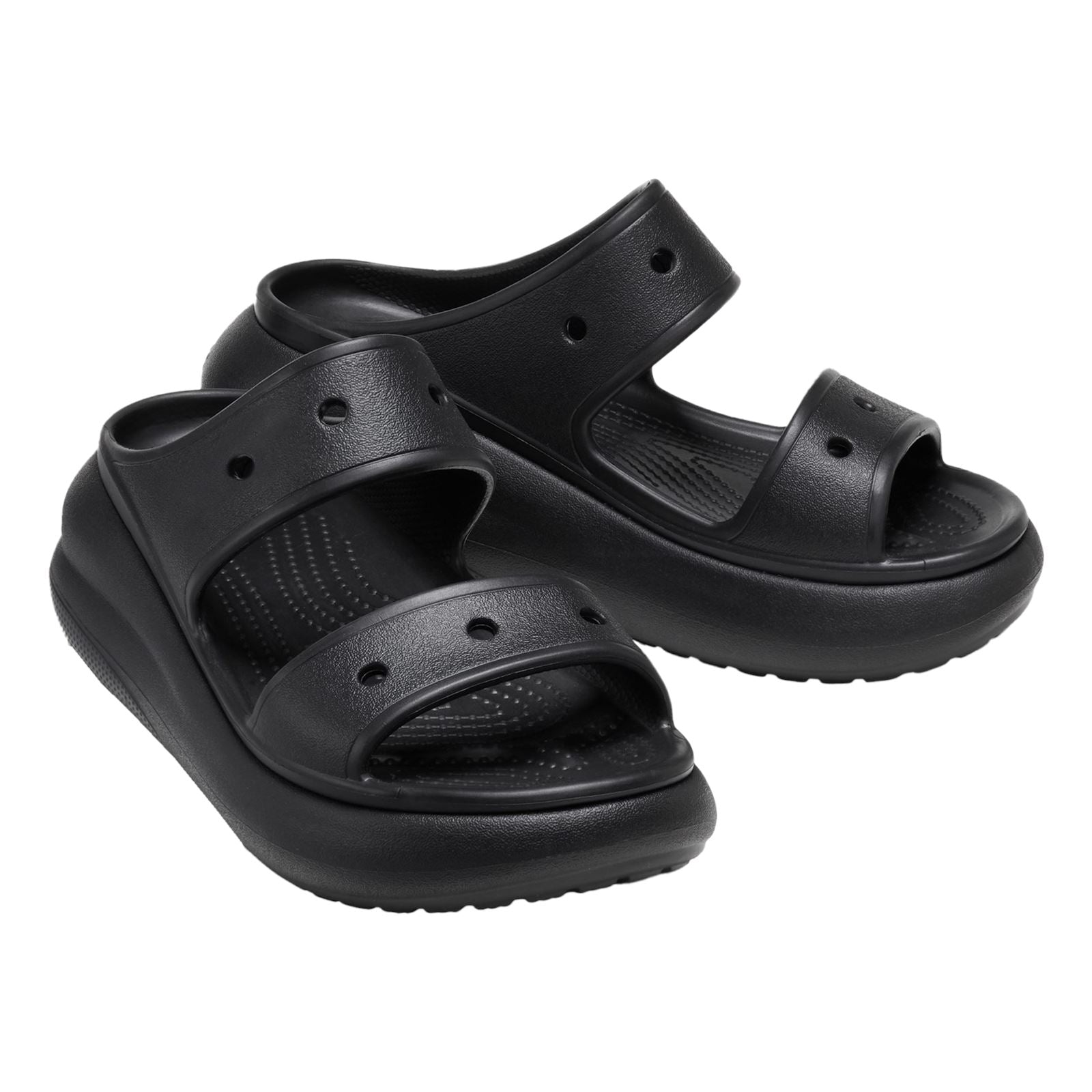 Crocs Classic Crush Synthetic Women's Black Clogs