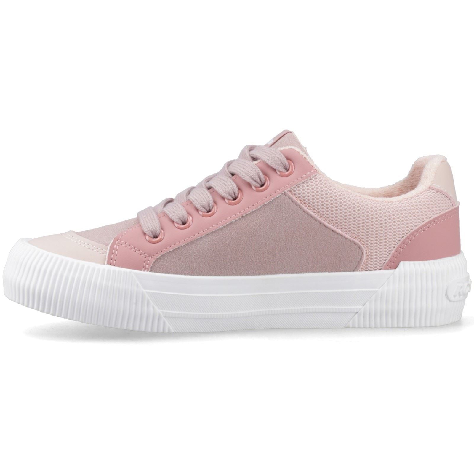 Rocket Dog Cheery Blocked Fabric Textile Women's Mauve/Pink Shoes