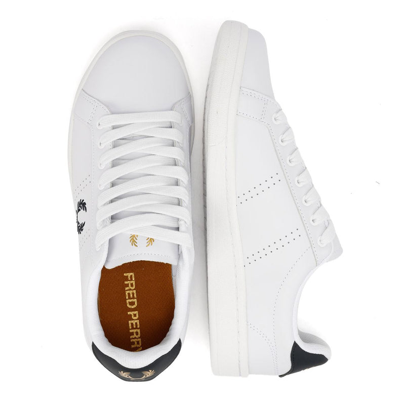 Fred Perry Cupsole Leather Men's White/Navy Sneakers
