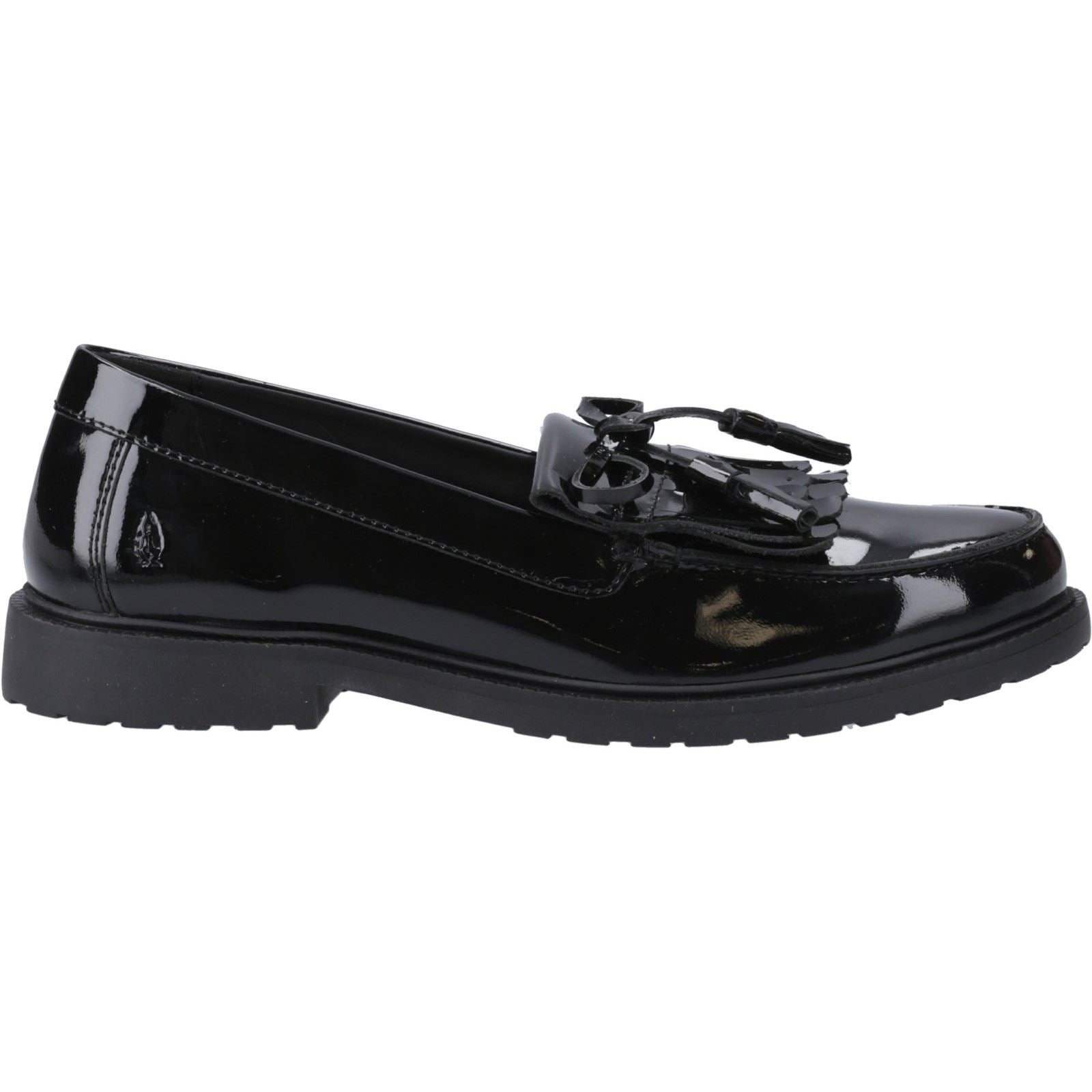Hush Puppies Verity Kiltie Leather Women's Black Loafers
