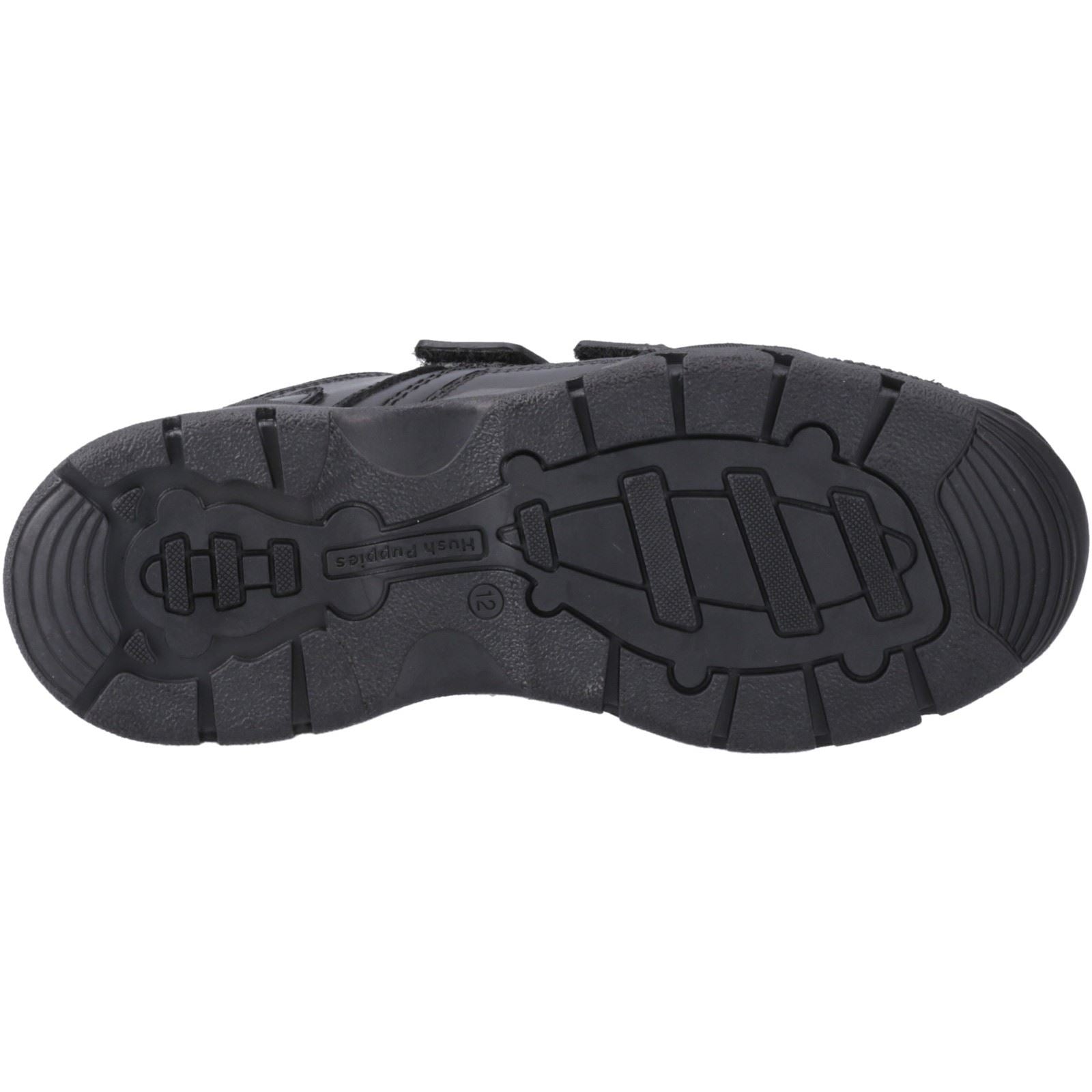 Hush Puppies Tristen Leather Boys's Black Shoes
