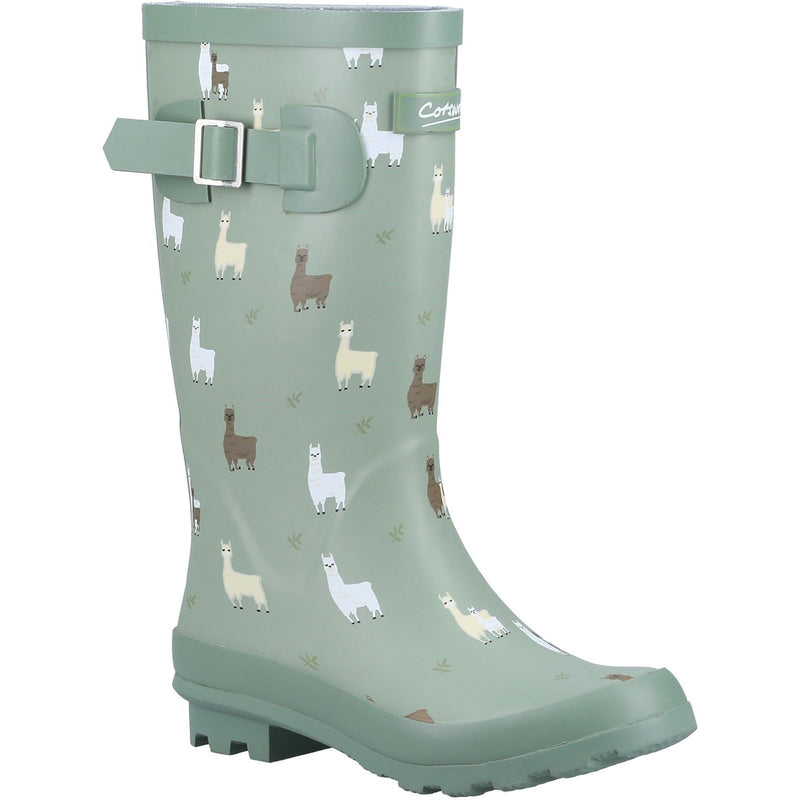 Cotswold Farmyard Junior Rubber Alpaca Wellington Boots