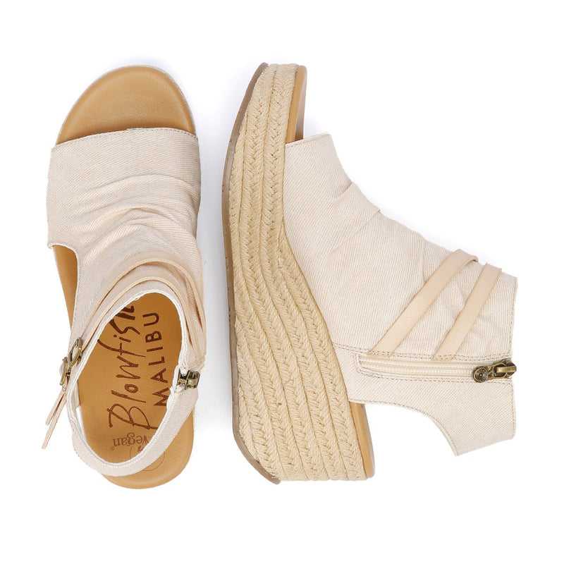 Blowfish Malibu Lacey Women's Bone Denim Sandals