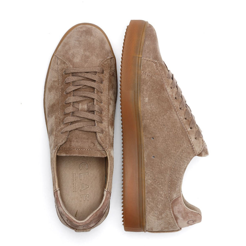 Clae Bradley Suede Men's Portabella Deep Taupe Sneakers