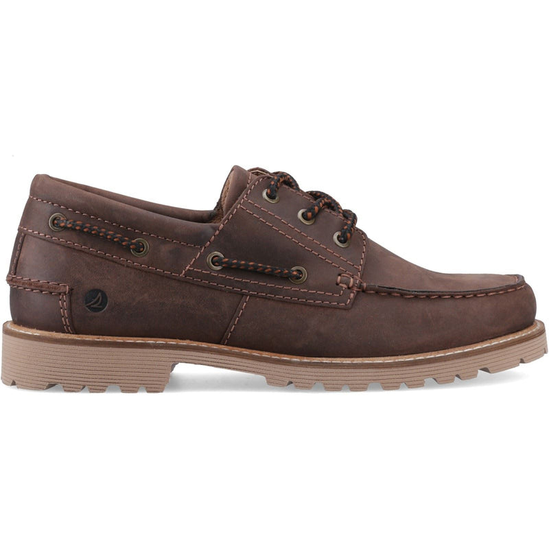 Sperry Houston Leather Men's Brown Boat Shoes