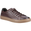 Hush Puppies Colton Leather Men's Coffee Sneakers