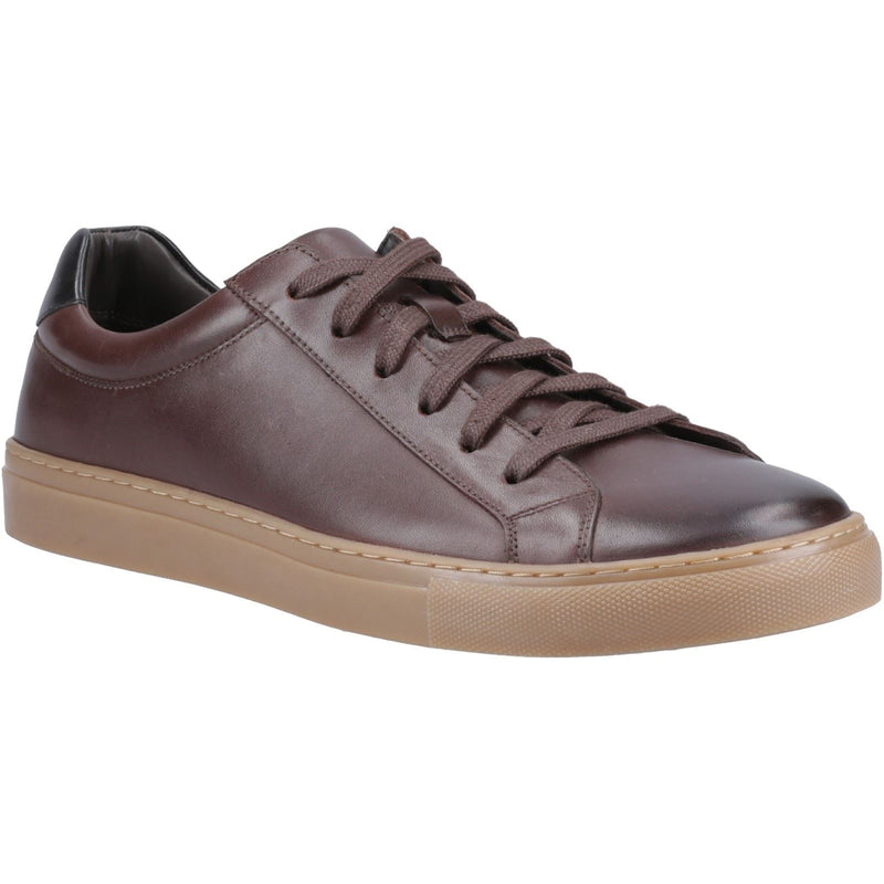 Hush Puppies Colton Leather Men's Coffee Sneakers