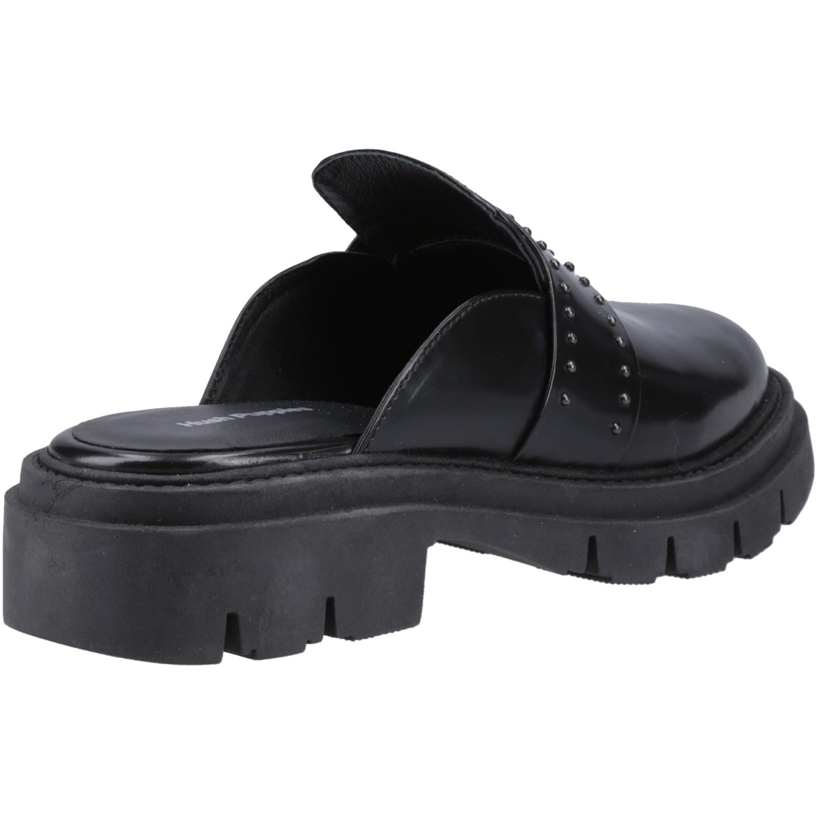 Hush Puppies Nicole Studded Leather Women's Black Mules