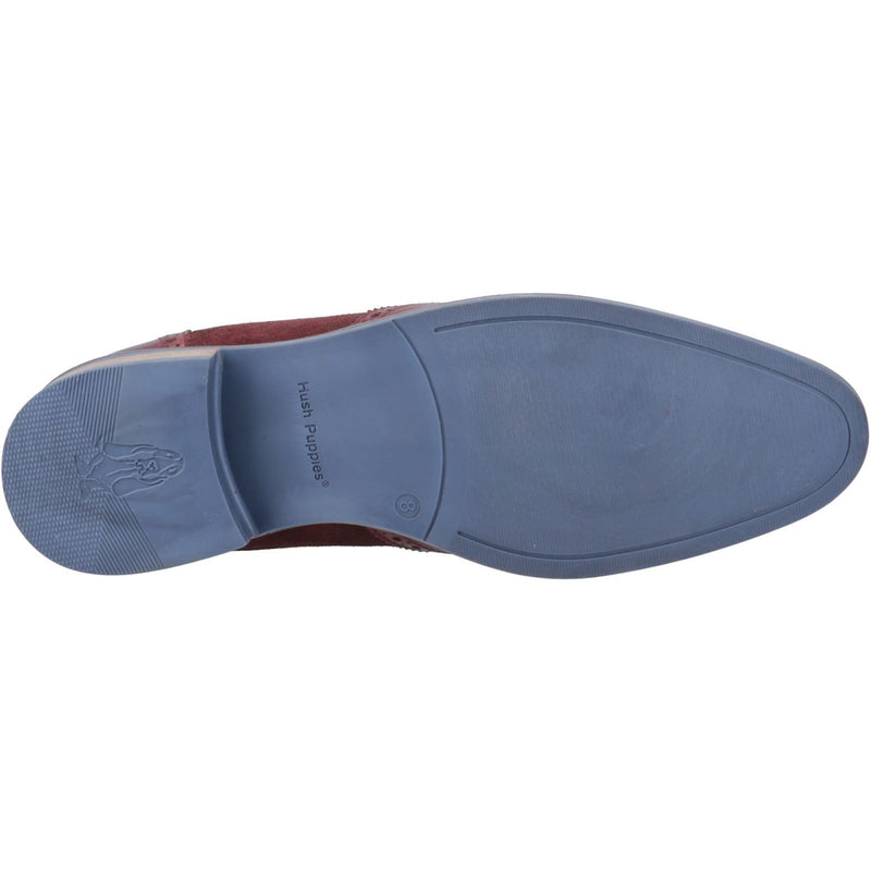 Hush Puppies Dustin Leather/Suede Men's Burgundy Brogues Shoes