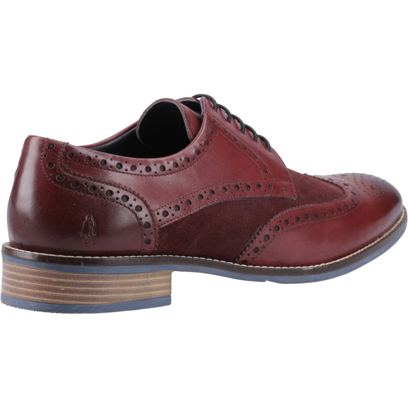 Hush Puppies Dustin Leather/Suede Men's Burgundy Brogues Shoes