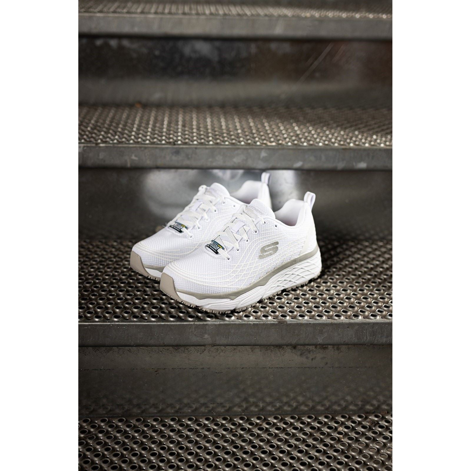 Skechers Workwear Max Cushioning Elite Sr Textile Women's White Safety Sneakers