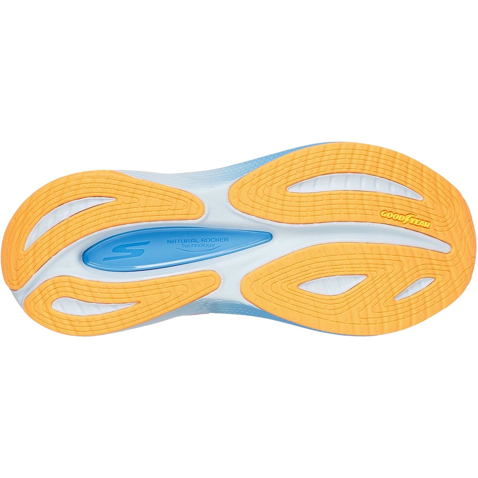 Skechers Performance Max Cushioning Propulsion Textile Women's White/Orange Sneakers