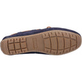 Hush Puppies Reuben Suede Men's Navy Boat Shoes