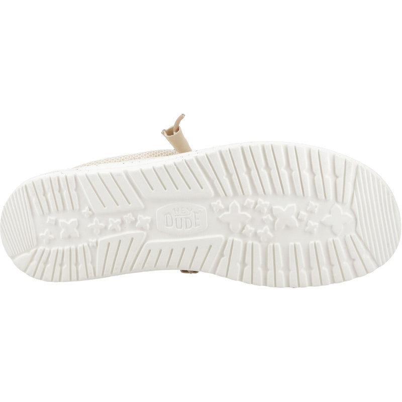 HEYDUDE Wally Stretch Sox Synthetic Men's Irish Cream/Egret Moccasins Shoes