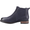 Hush Puppies Edith Leather Women's Navy Flat Chelsea Boots