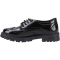 Hush Puppies Maxine Patent Senior Leather Girls's Black Brogues