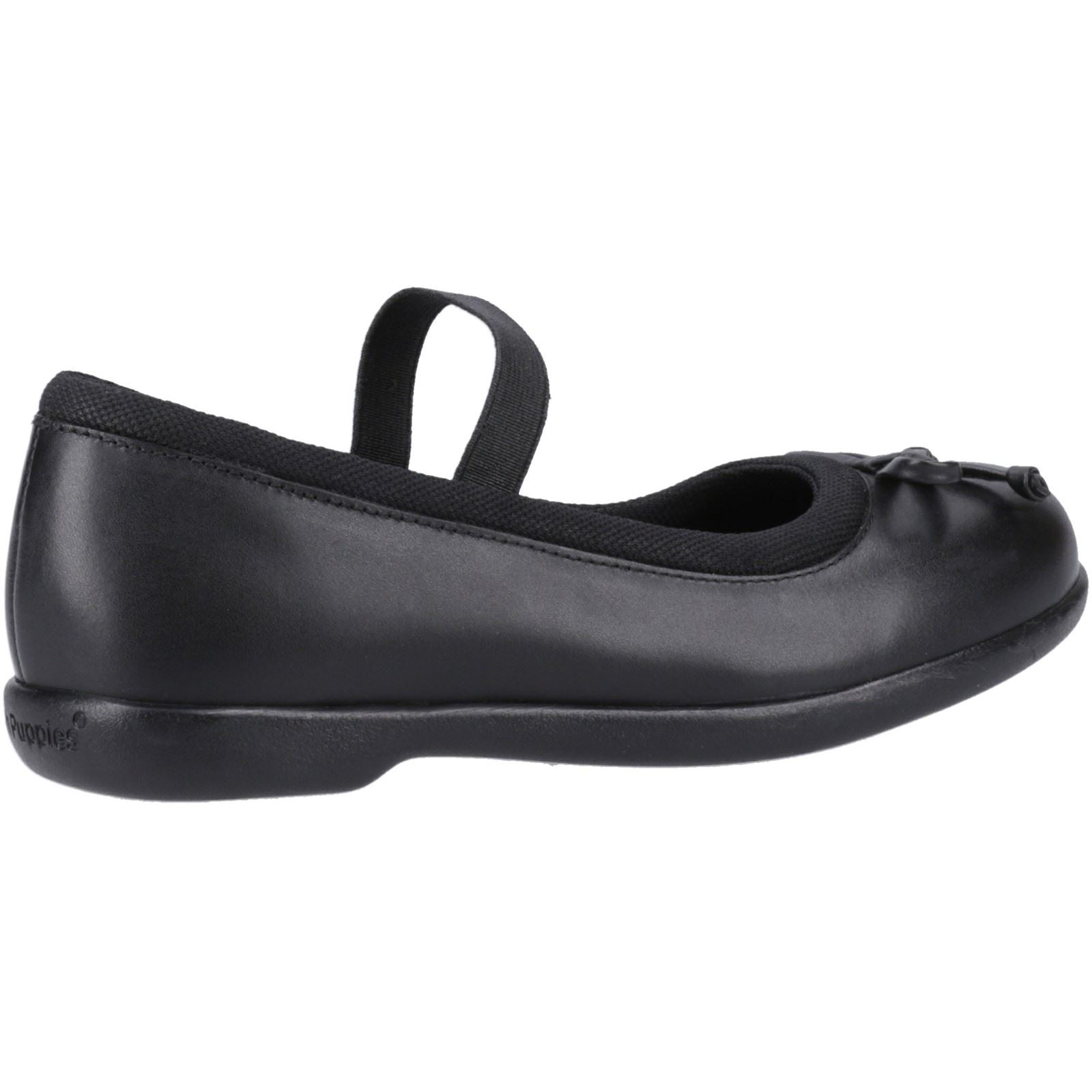 Hush Puppies Betty Junior Leather Girls's Black Shoes