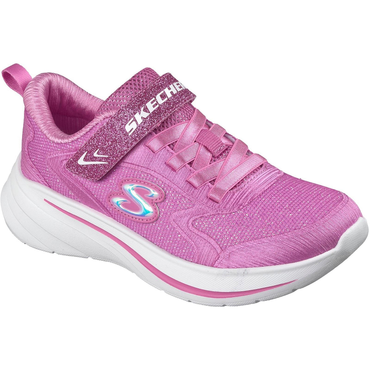 Skechers Wave 92 Polyester Girl's Pink Trainers