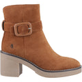 Hush Puppies Fearne Suede Women's Tan Heeled Ankle Boots