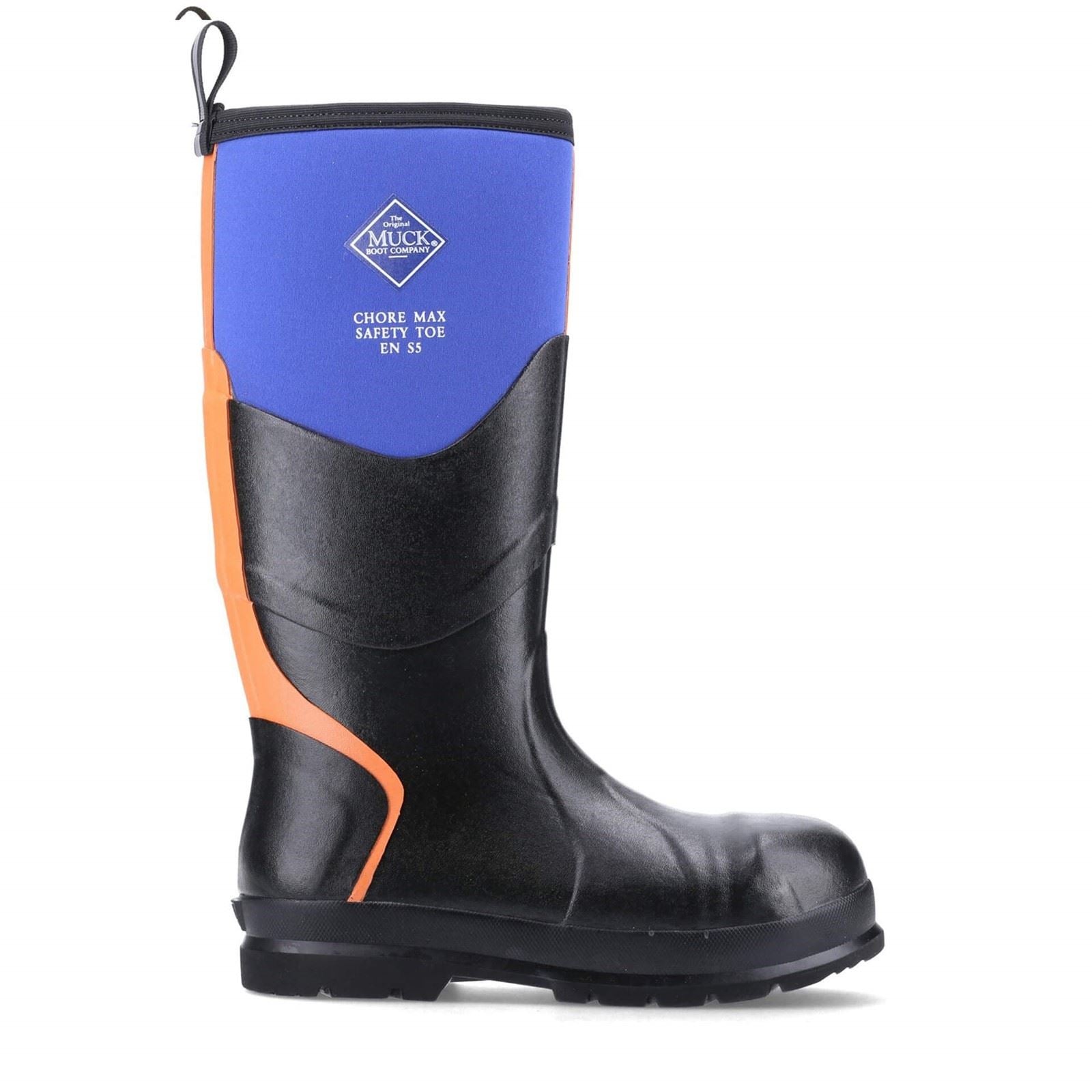 Muck Boots Chore Max S5 Rubber Blue/Orange Wellington Boots