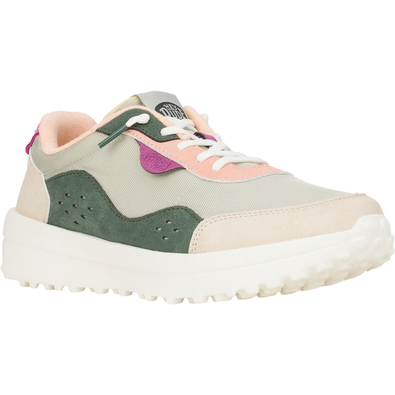 HEYDUDE Hayden Colorblock Synthetic Women's Dusty Olive/Multi Sneakers