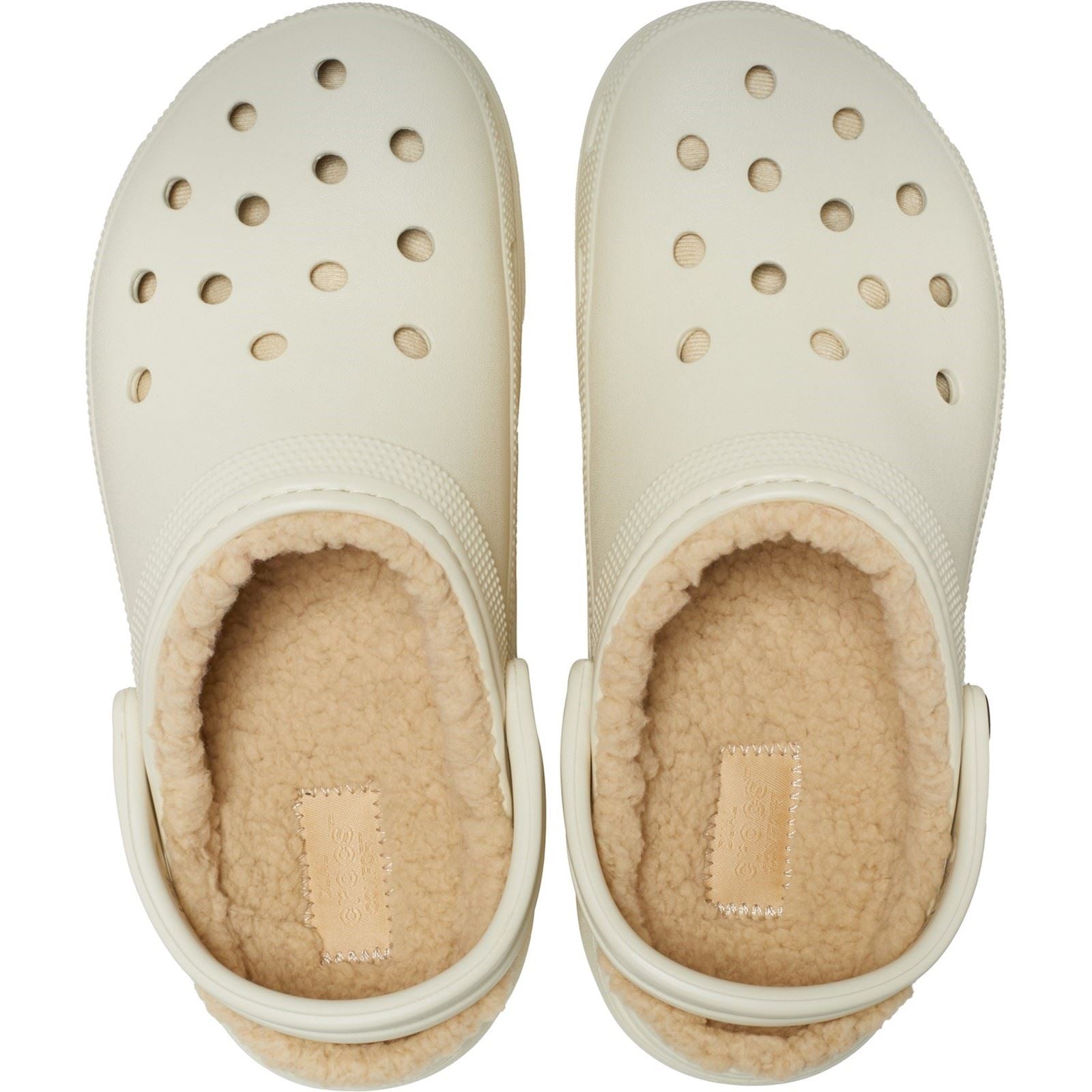 Crocs Classic Platform Lined Synthetic Women's Bone Clogs