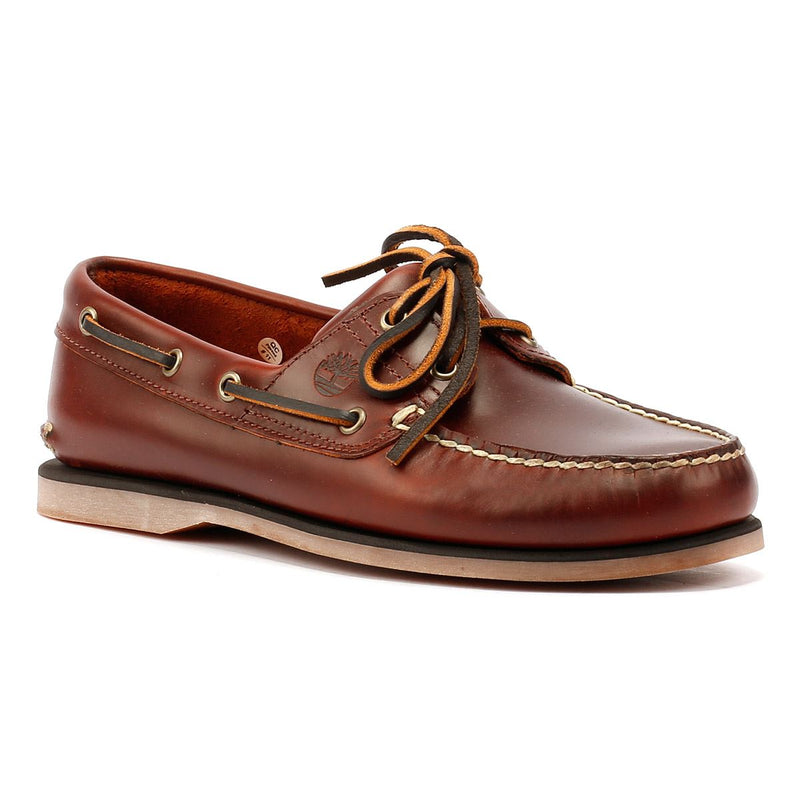 Timberland Classic 2 Eye Men's Rootbeer Boat Shoes