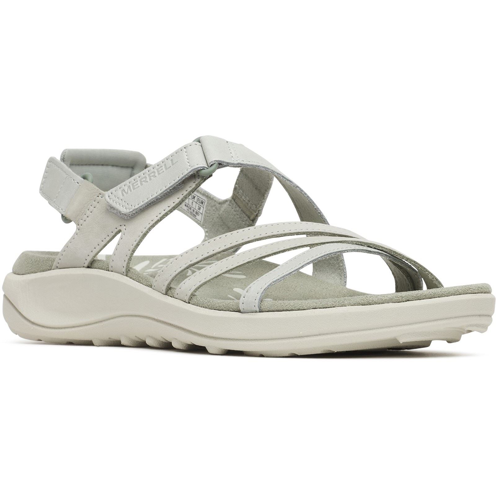 Merrell Harbor Backstrap Leather Women's Light Green Sandals