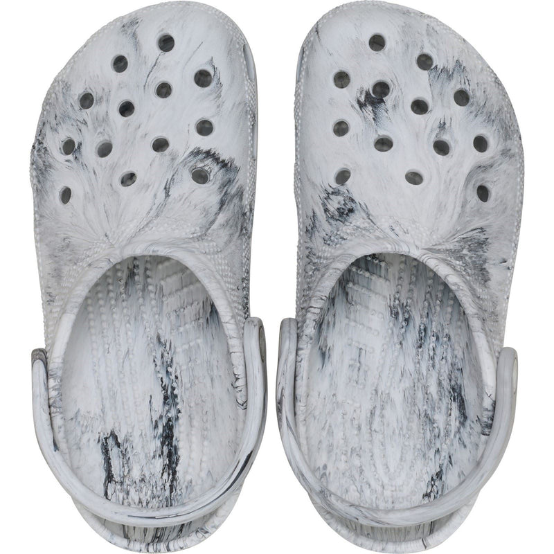 Crocs Classic Marbled Clog Synthetic Black/White Clogs