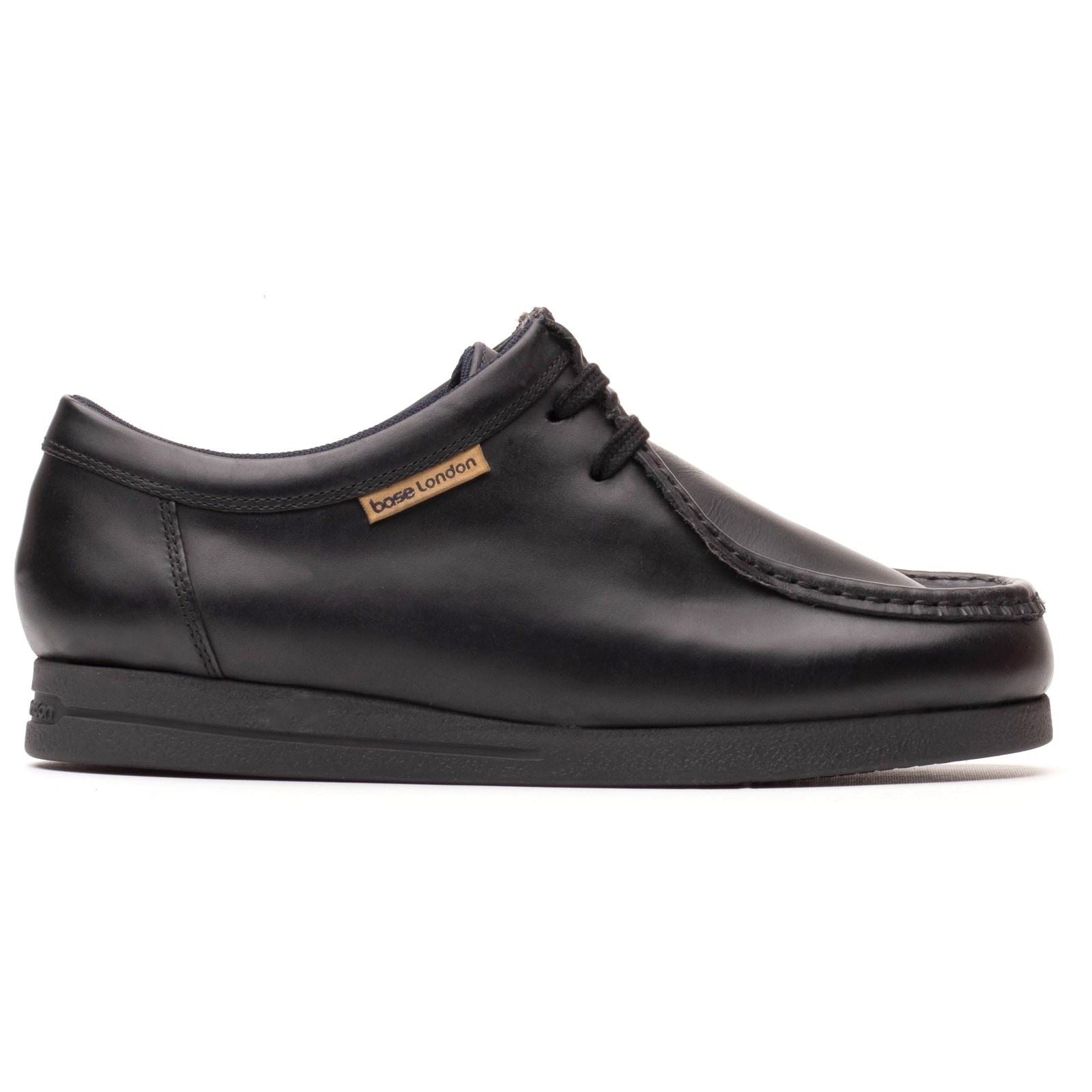 Base London Koko Leather Men's Black Moccasins Shoes