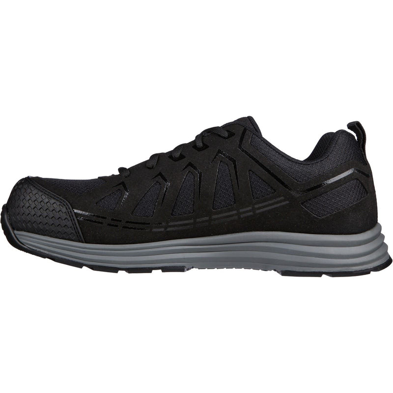Skechers Workwear Malad II Textile Men's Black Safety Sneakers