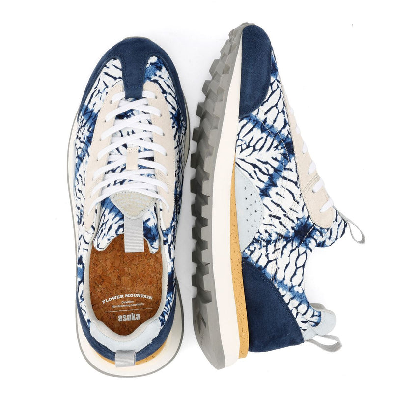 Flower Mountain New Asuka Blue Tie Dye Sneakers